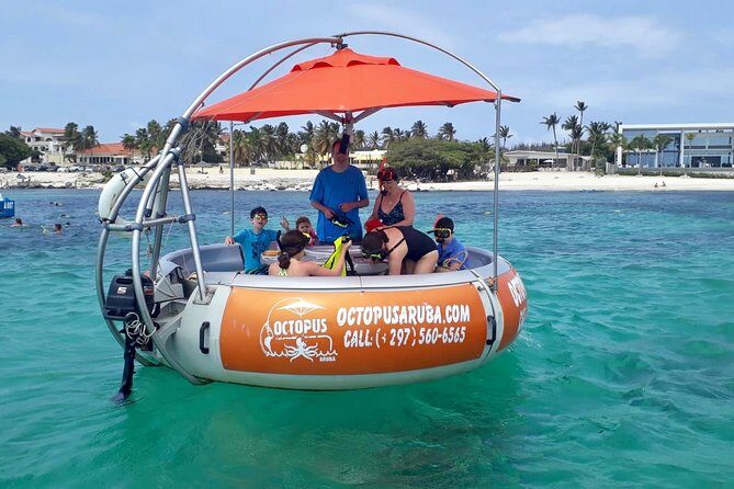 Aqua Donut Private Boat - The Route: Palm Beach, Malmok, Boca Catalina, and Turtle-Spot Snorkeling