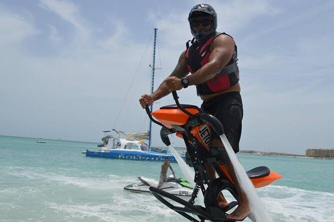 Aruba Flyboarding & Jetovator Experience: Fly Like a Bird & Dive Like a Dolphin - Delphi Watersports at the Hyatt: where the session starts