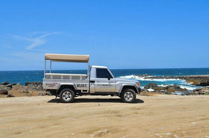 Aruba Outback Safari Jeep Tour - Lighthouse, Arikok & Conchi Pool - Conchi Natural Pool Swim Time: Uneven Steps, Cooling Water, and Tide Reality