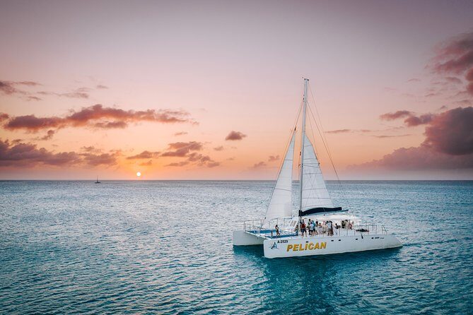 Aruba Sunset Cruise plus Seaside Dinner - Pelican Pier Check-In: timing your Aruba sunset