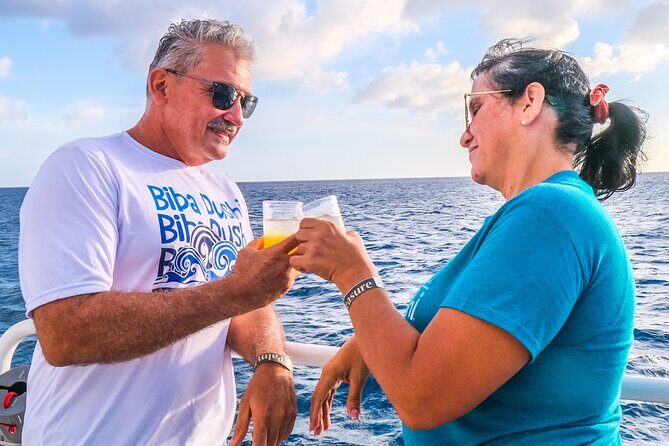 Aruba Sunset Sail with Open Bar - Crew who make it fun: Cesar, Alex, and the party energy