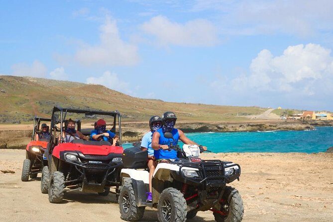Aruba UTV, ATV Adventure to Secret Beach and Cave Pool - Cave Pool Aruba: Cliff-Jumping Option and the Bushiribana Ruins Nearby