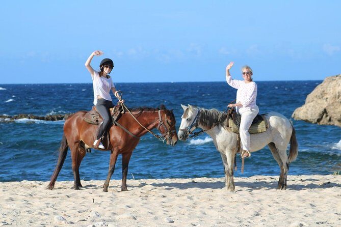 Aruba's Northern Coast Horseback Adventure - Wariruri Bay: sand dunes, beach riding, and the natural bridge photo moment