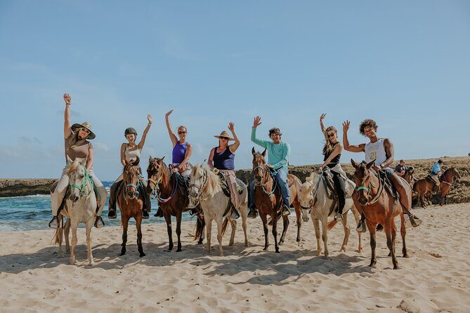 Aruba's Northern Coast Horseback Adventure - Riding instructions at the stables: safety that doesn’t feel boring