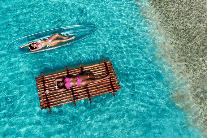 Clear kayak & Bamboo raft ARUBA! Same Day Delivery! PACKAGE DEAL! - The 30-Minute Format: Clear Kayak and Bamboo Raft in One Session