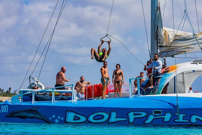 Dolphin Catamaran Snorkel and Sail with Open Bar - Boca Catalina Bay Reef Stop: Colorful Water, Different Sightings