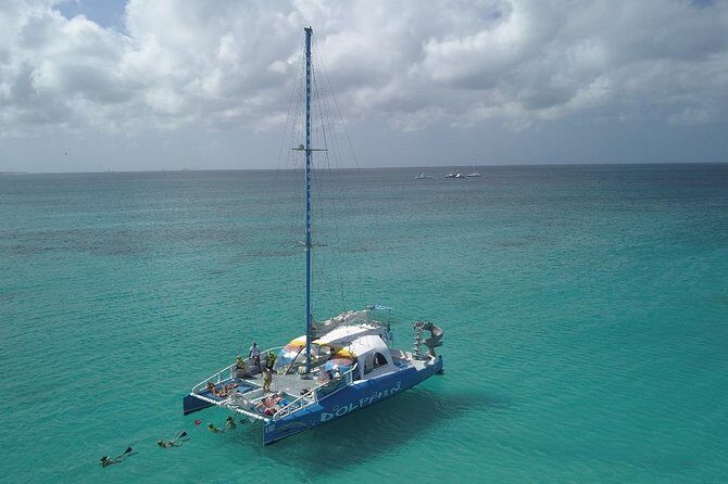 Dolphin Catamaran Snorkel and Sail with Open Bar - The Water Slide and Rope Swing: The Fun Part You Shouldn’t Skip