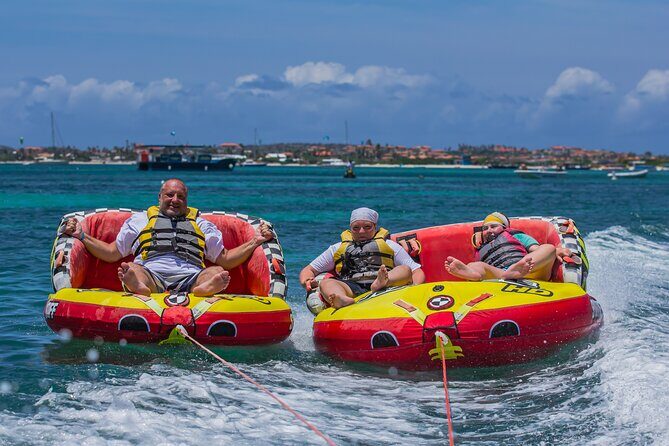 Exciting Tube Ride in Aruba - The 15-Minute Tube Ride: Speed, Wave Bounce, and Captain Energy