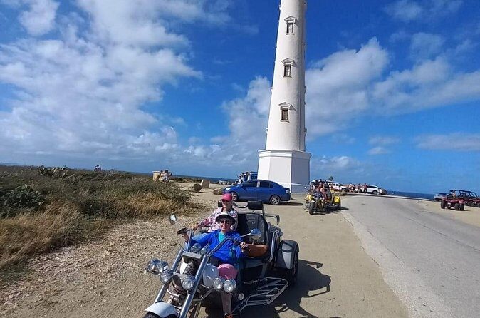 Guided Trikes Tour Around Aruba Island - Lighthouse Point route: ocean lookouts with optional climbing