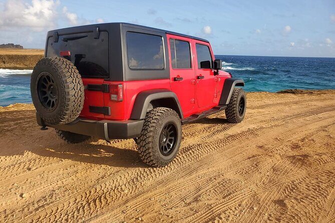 Half day Aruba Jeep Tours - Sightseeing and more - Eagle Beach: Real-Time Caribbean Relaxation and Divi Divi Photos