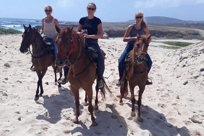 Horseback Riding 2 Hr SUNSET , Rock formation & North Coast Ride - Aruba Horseback Riding at Sunset: The Big Idea