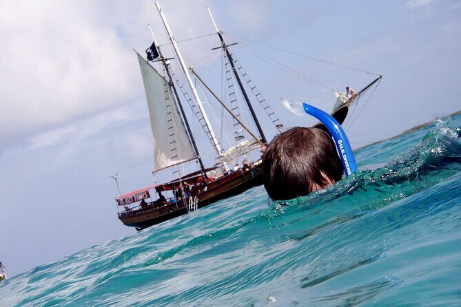 Set Sail in Aruba: Jolly Pirate Cruise with Snorkel Adventure - SS Antilla WWII shipwreck: the big draw, with a real depth