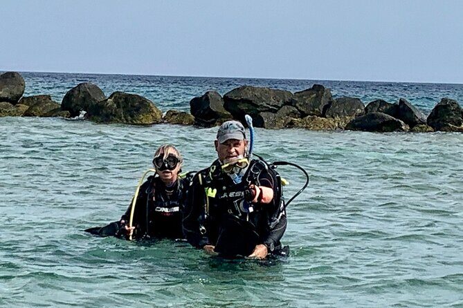 Shore Dive Aruba for Certified Divers - Guides make or break the shore experience: Javier, Geo, Isaac, and Junior