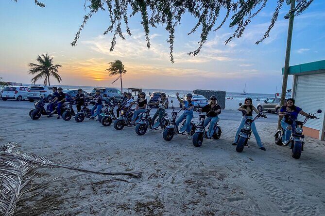 Sunset Island Tour in Aruba on Electric Scooter (1 or 2-seater) - Stop-by-stop: Eagle Beach, Bubali Lagoon, and Aruba’s coast in sunset light